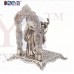 OkaeYa Silver Finish Radha Krishna God Idol With Beautiful Red Velvet Box Exclusive Gifts For Diwali Gift, House Warming, Wedding Gift, Anniversary Gift